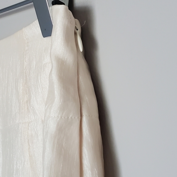 Fairy Jiang Chiffon Cream Midi Skirt NWT - Picture 5 of 11